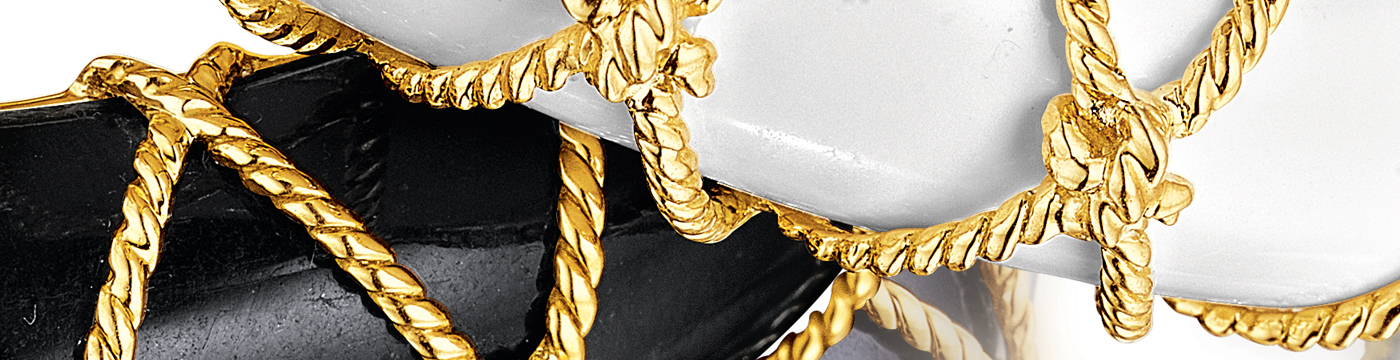 Verdura-Jewelry-Rope-Net-Bangles-Cocholong-Gold